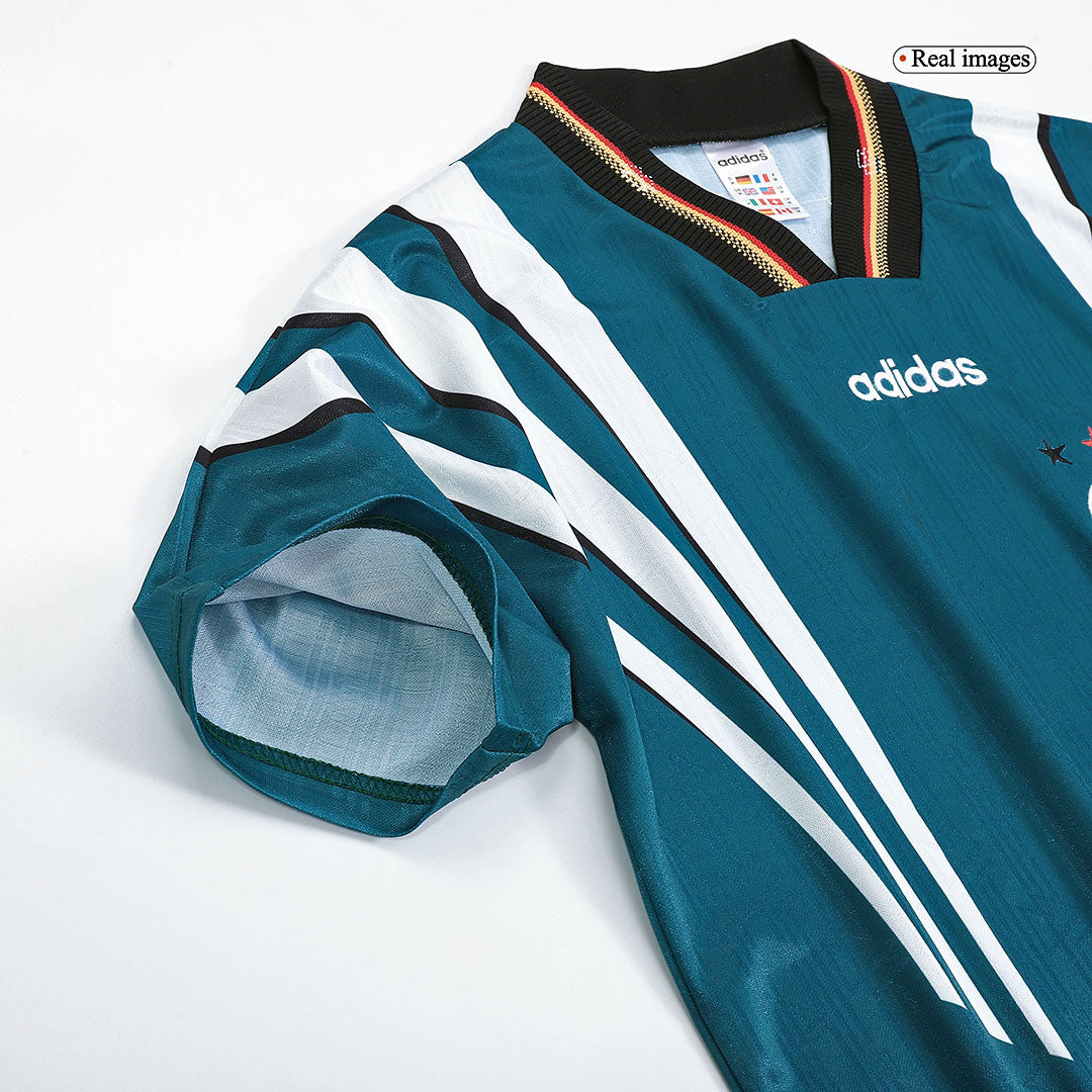 Muller #7 Retro Germany Away Jersey 1996 Euro Cup Jersey