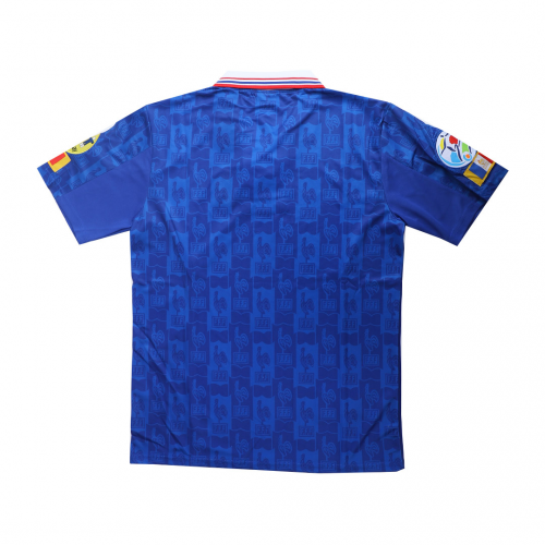 Zidane #10 Retro France Home 1996 Euro Cup Jersey
