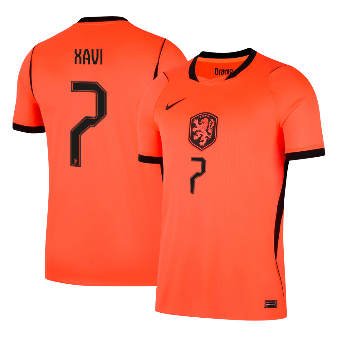 XAVI #7 Netherlands Home Soccer Jersey 2026