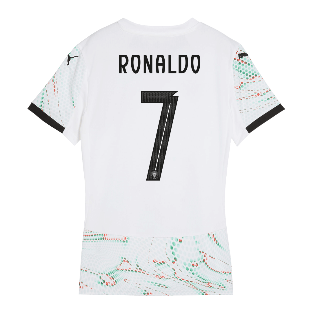 Women's RONALDO #7 Portugal Away Soccer Jersey 2025