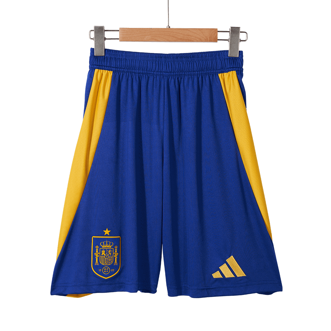 Spain Home Soccer Shorts Euro