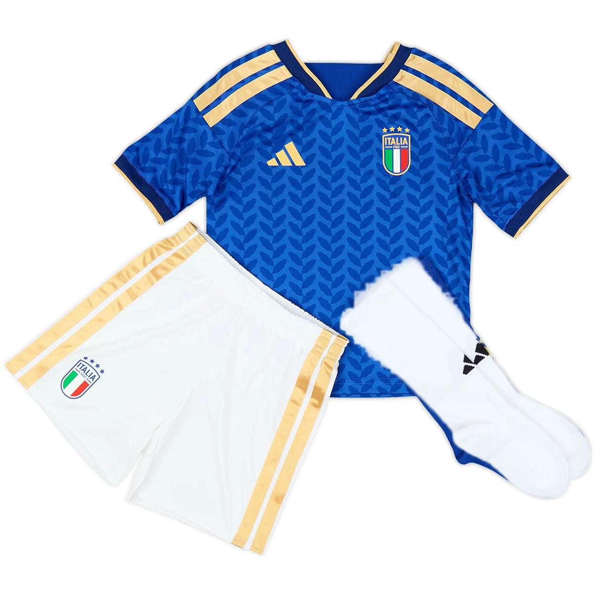 Kids Italy Home Full Soccer Kit 2026 World Cup Jersey