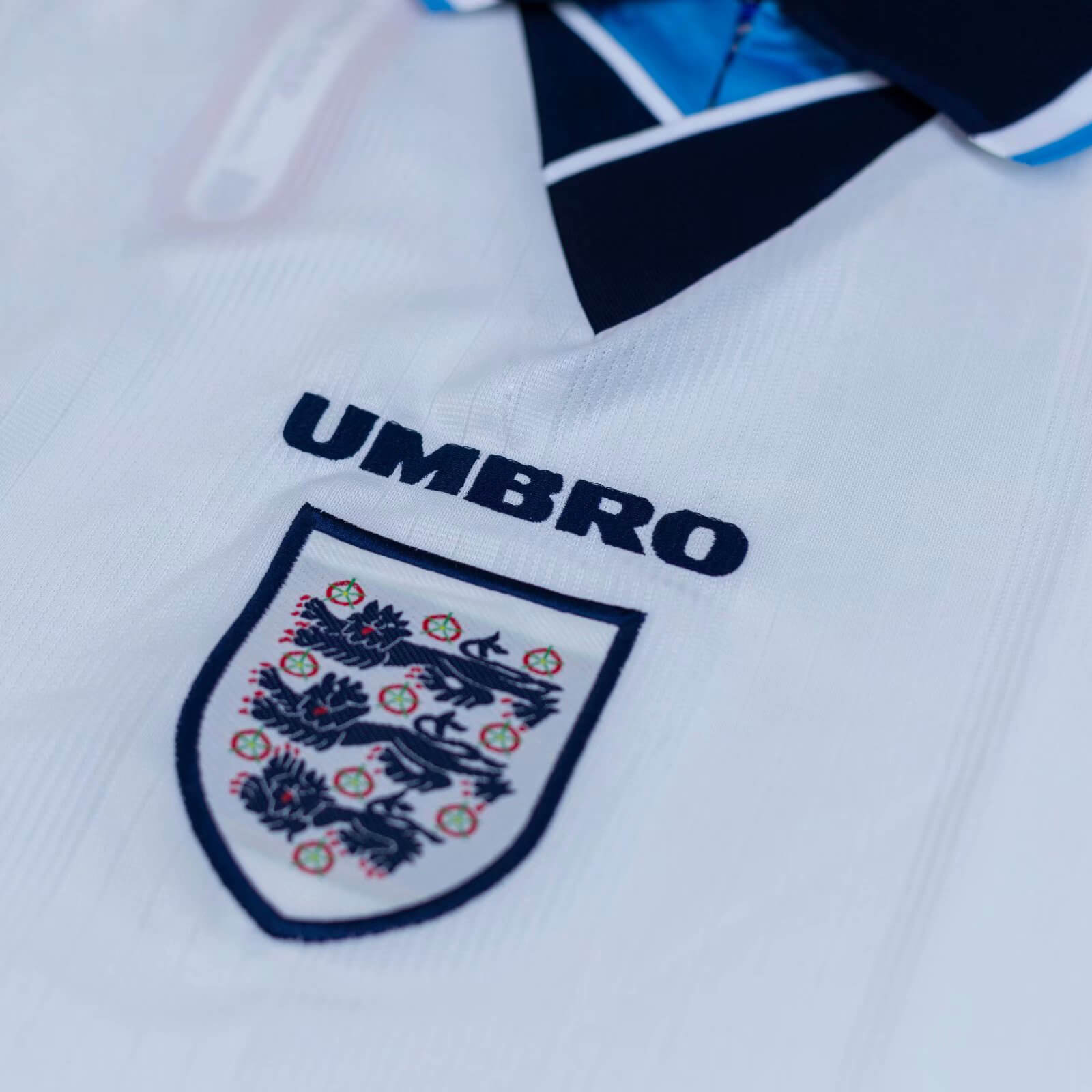GASCOIGNE #8 Retro England Home Jersey 1996 Euro Cup Jersey