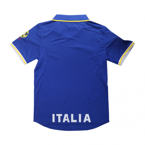 Maldini #5 Retro Italy Home Jersey 1996 Euro Cup Jersey