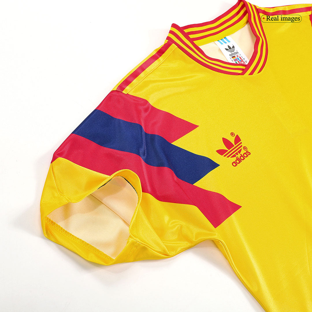 Retro 1990 Colombia Home Soccer Jersey