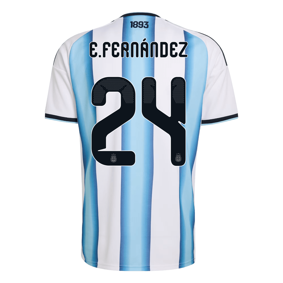 E. FERNÁNDEZ #24 Argentina Home Soccer Jersey 2026