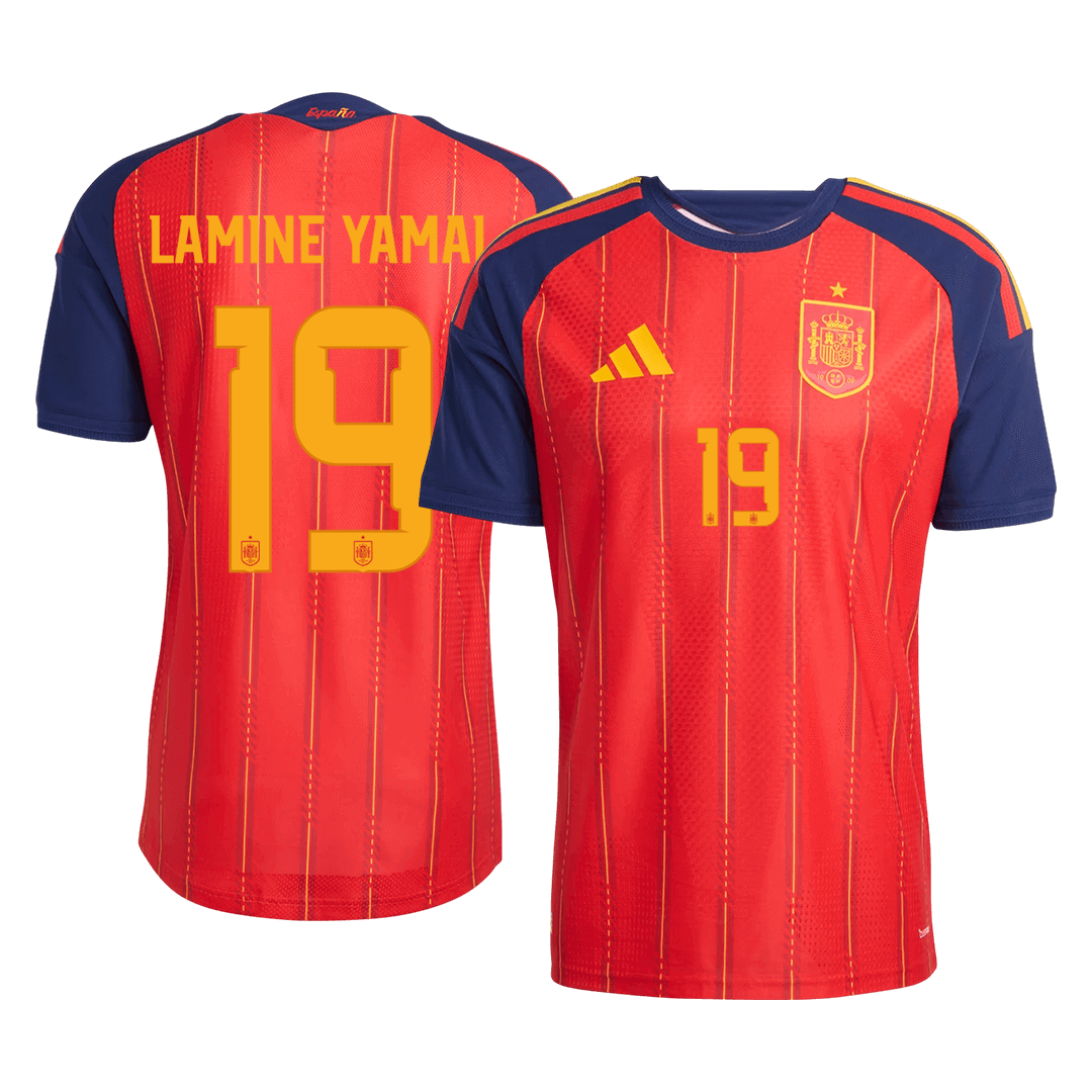 LAMINE YAMAL #19 Spain Home Soccer Jersey 2026 Player Version