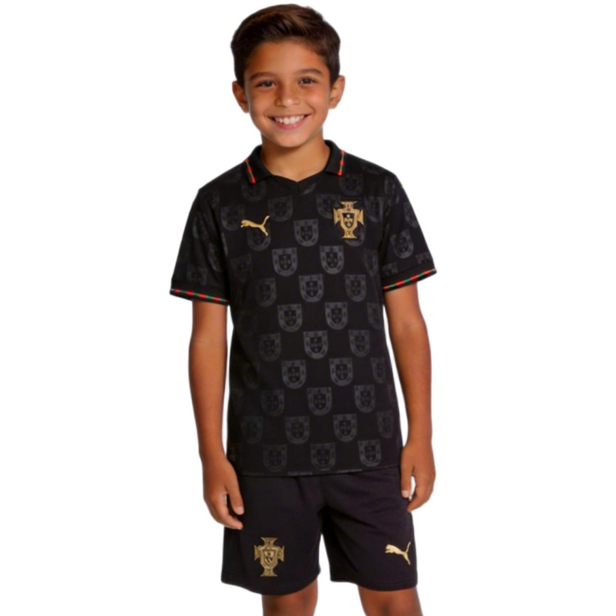 Kids Portugal 'Black Panther' Special Edition Soccer Kit 2026