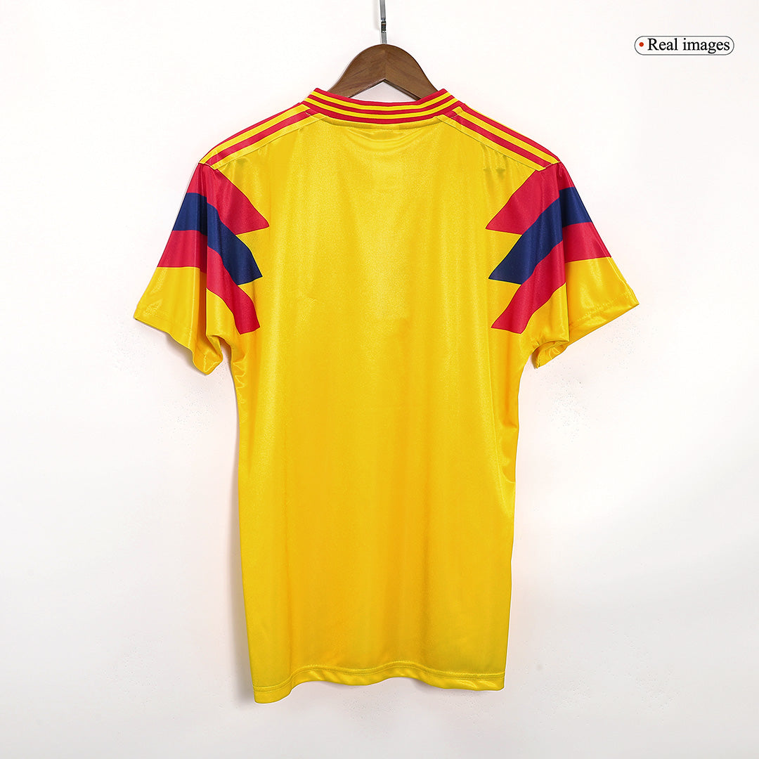 Retro 1990 Colombia Home Soccer Jersey