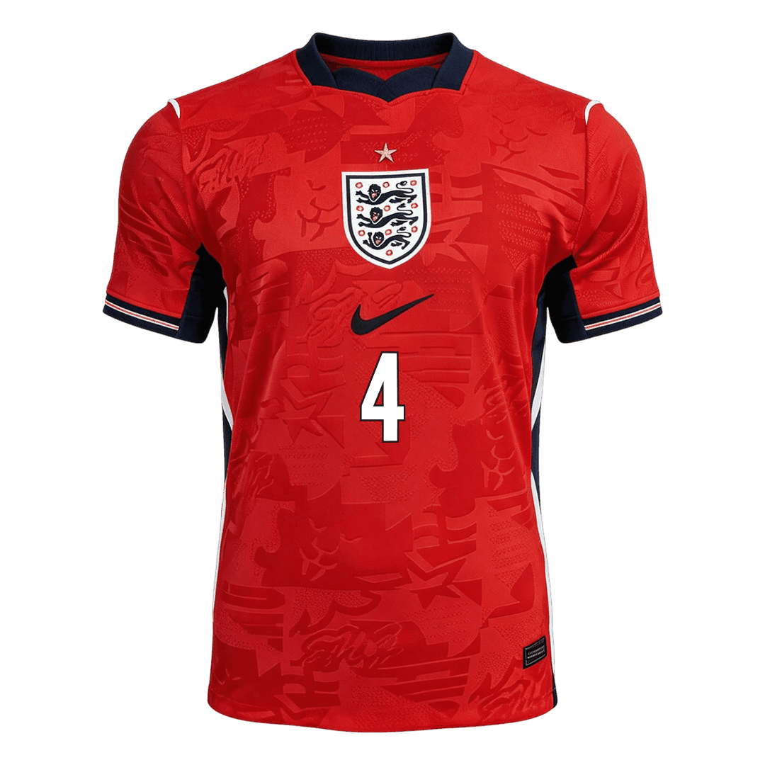 RICE #4 England Away Soccer Jersey 2026 Player Version