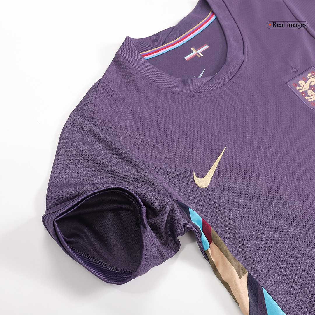 Kids England Away Soccer Kit 2024 Euro Cup Jersey