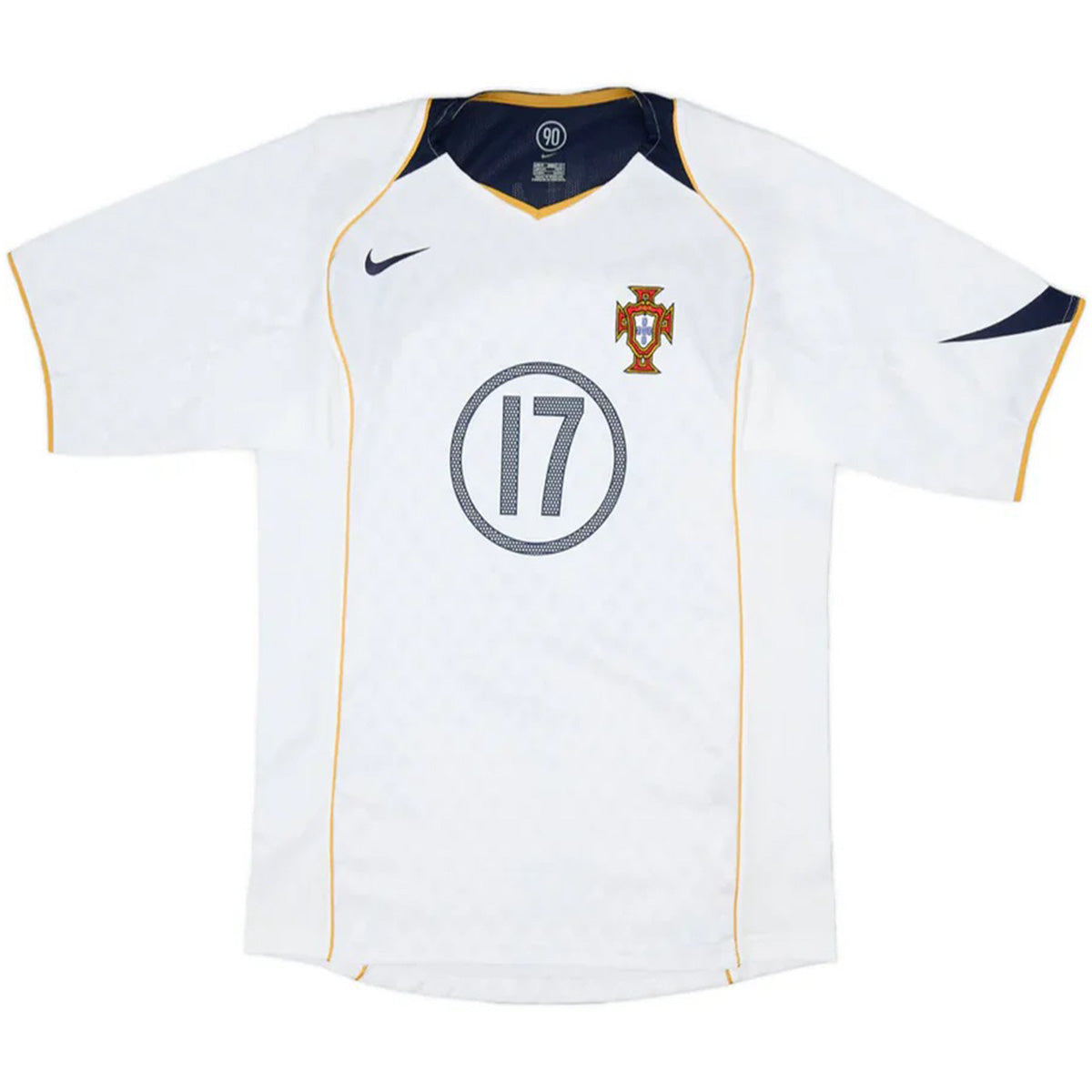 C.RONALDO #17 Retro Portugal Away Jersey 2004 Euro Cup Jersey
