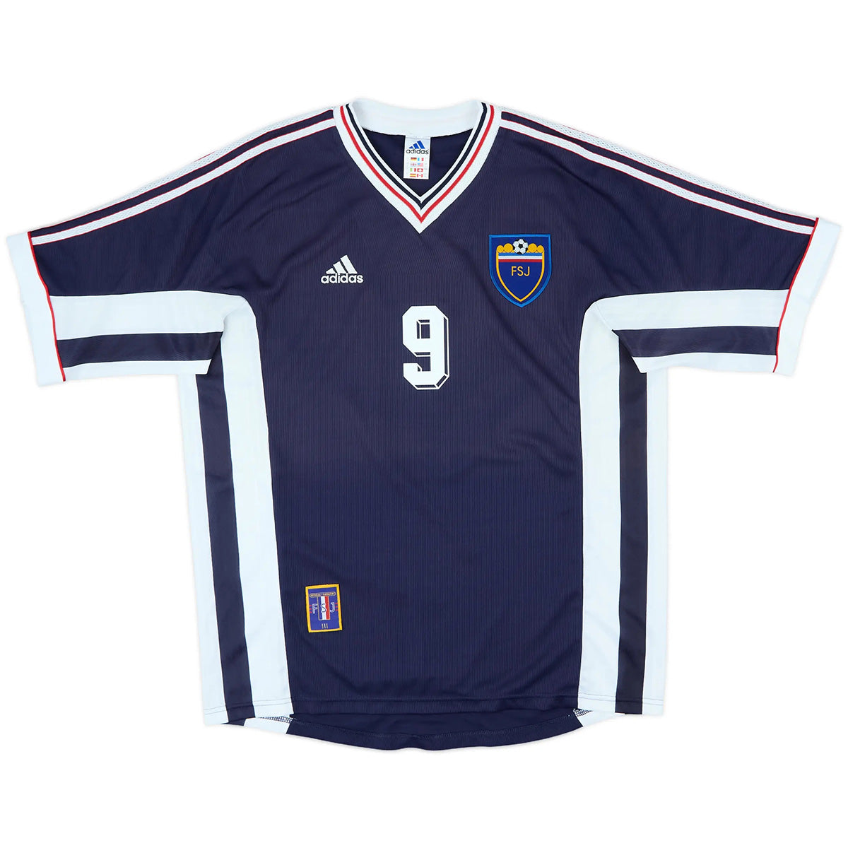 Mijatovic #9 Retro Yugoslavia Home Jersey World Cup 1998