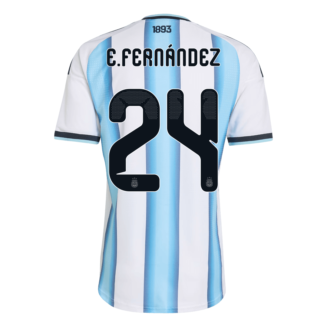 E. FERNÁNDEZ #24 Argentina Home Soccer Jersey 2026 Player Version