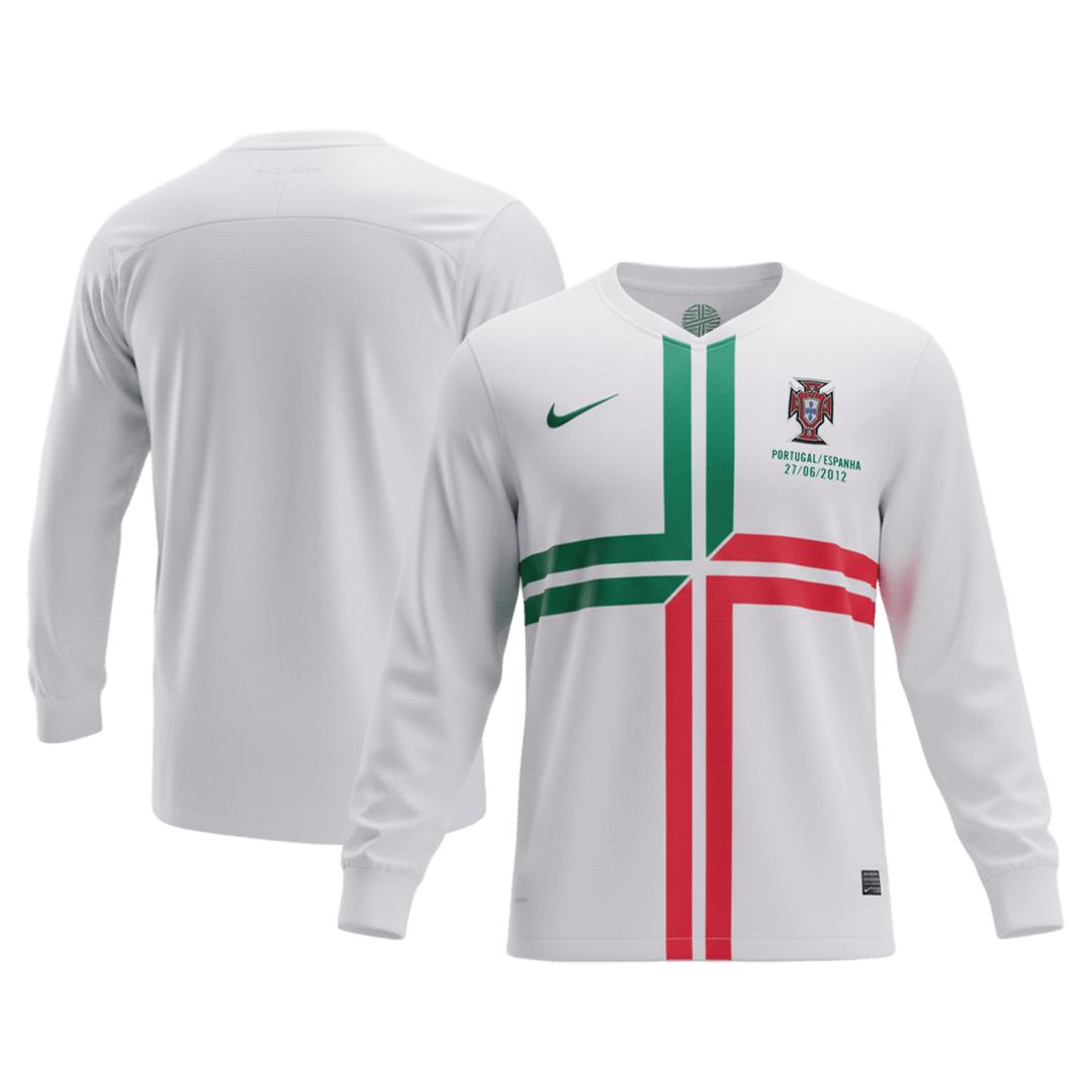 Retro 2012 Portugal Away Long Sleeve Soccer Jersey