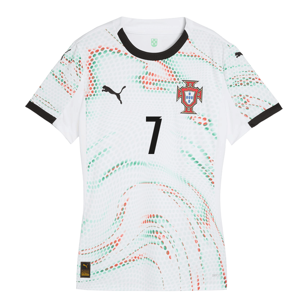 Women's RONALDO #7 Portugal Away Soccer Jersey 2025