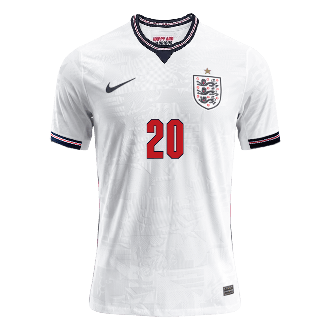 PALMER #20 England Home Soccer Jersey 2026 Player Version