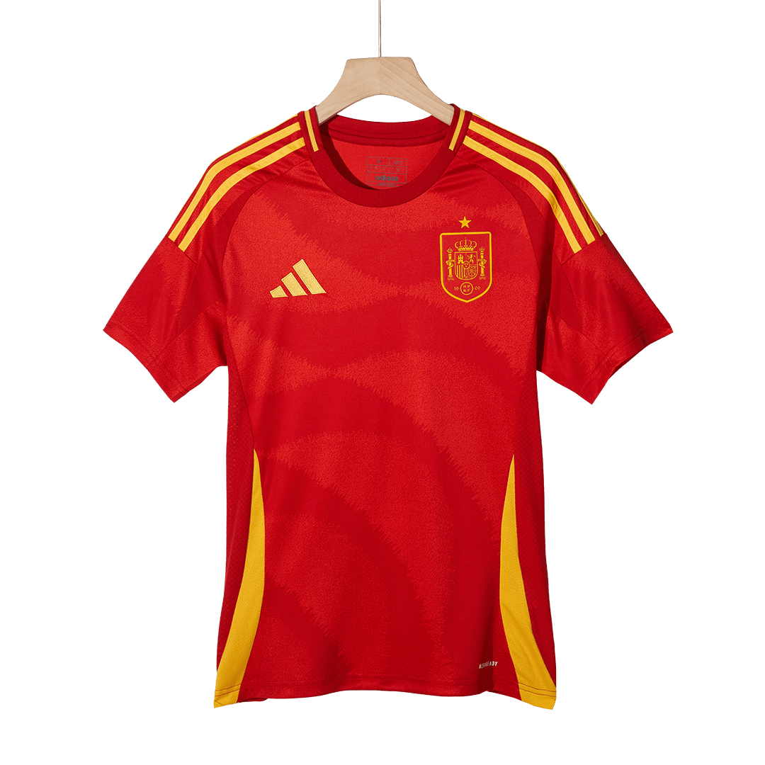 Spain Home Soccer Jersey Euro
