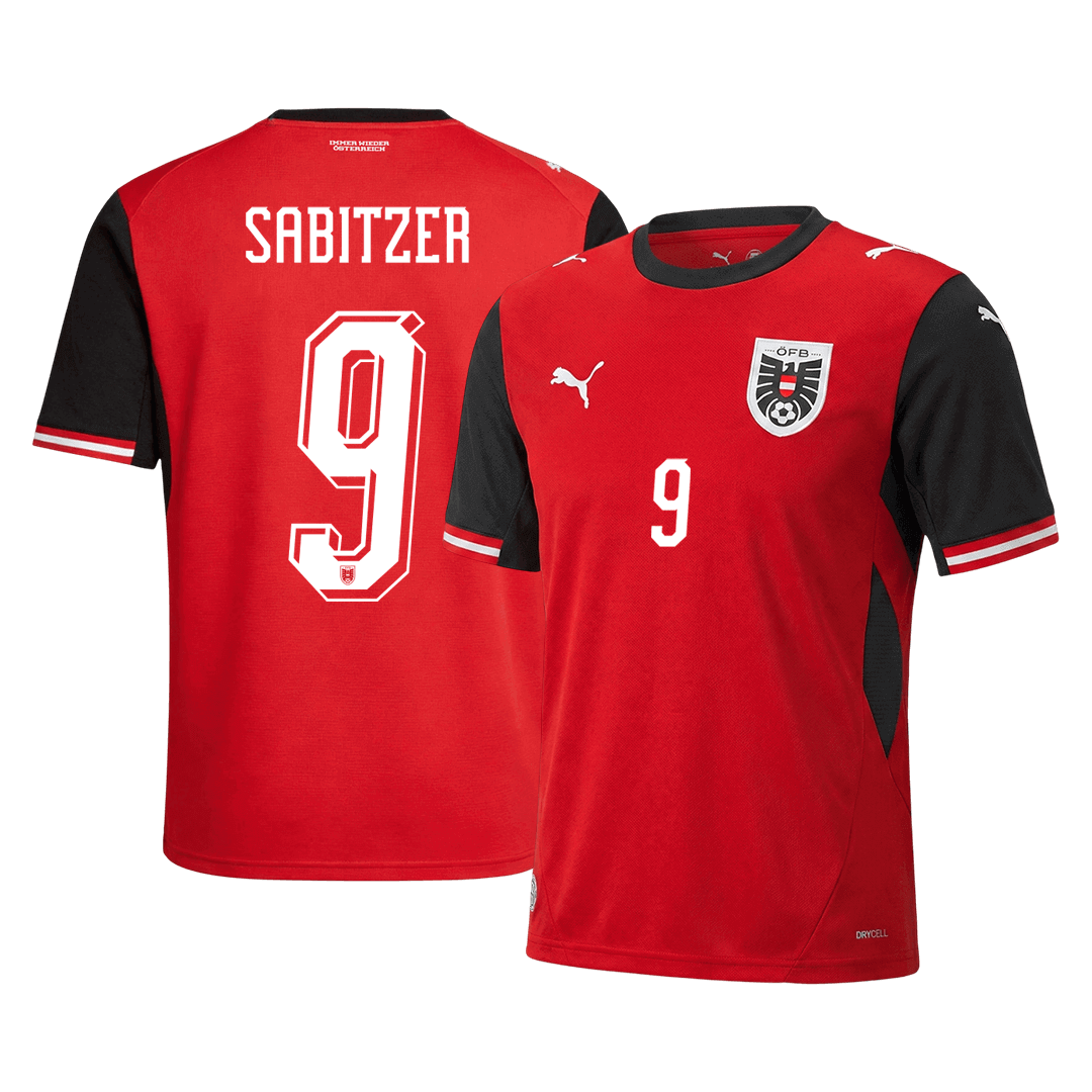 SABITZER #9 Austria Home 2026 World Cup Jersey