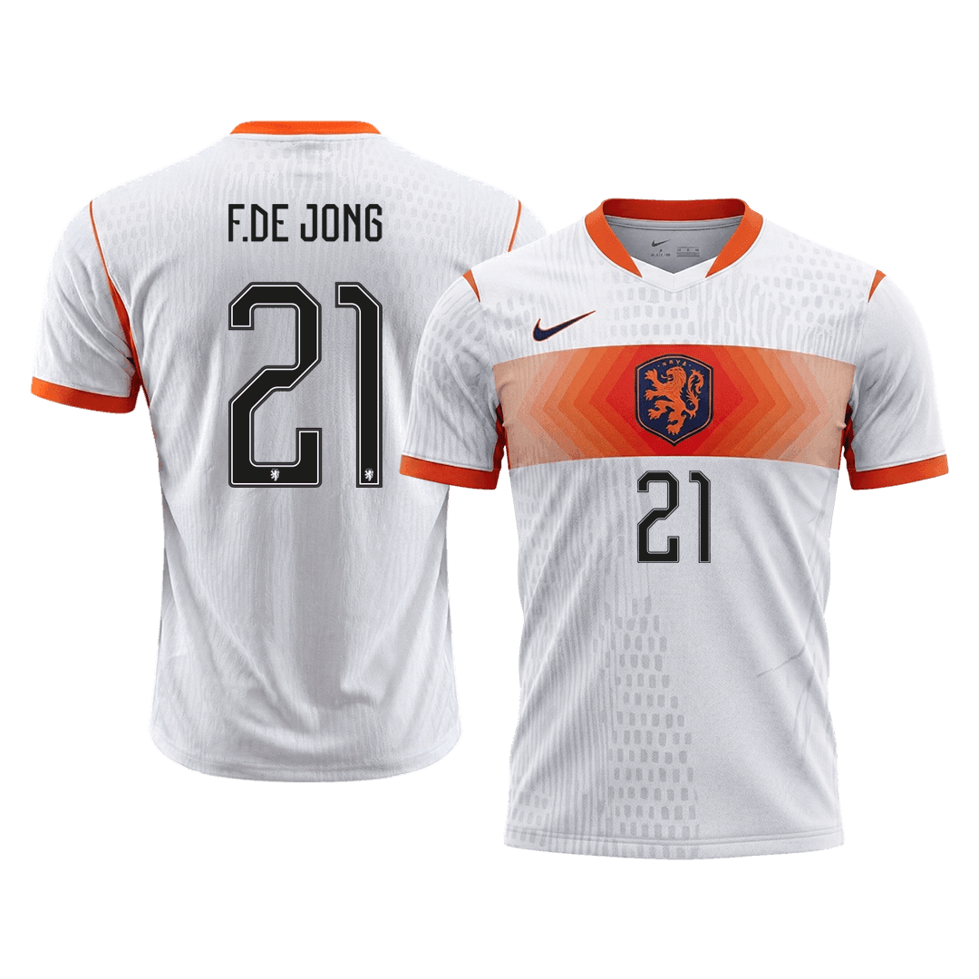 F.DE JONG #21 Netherlands Away Soccer Jersey 2026 Player Version