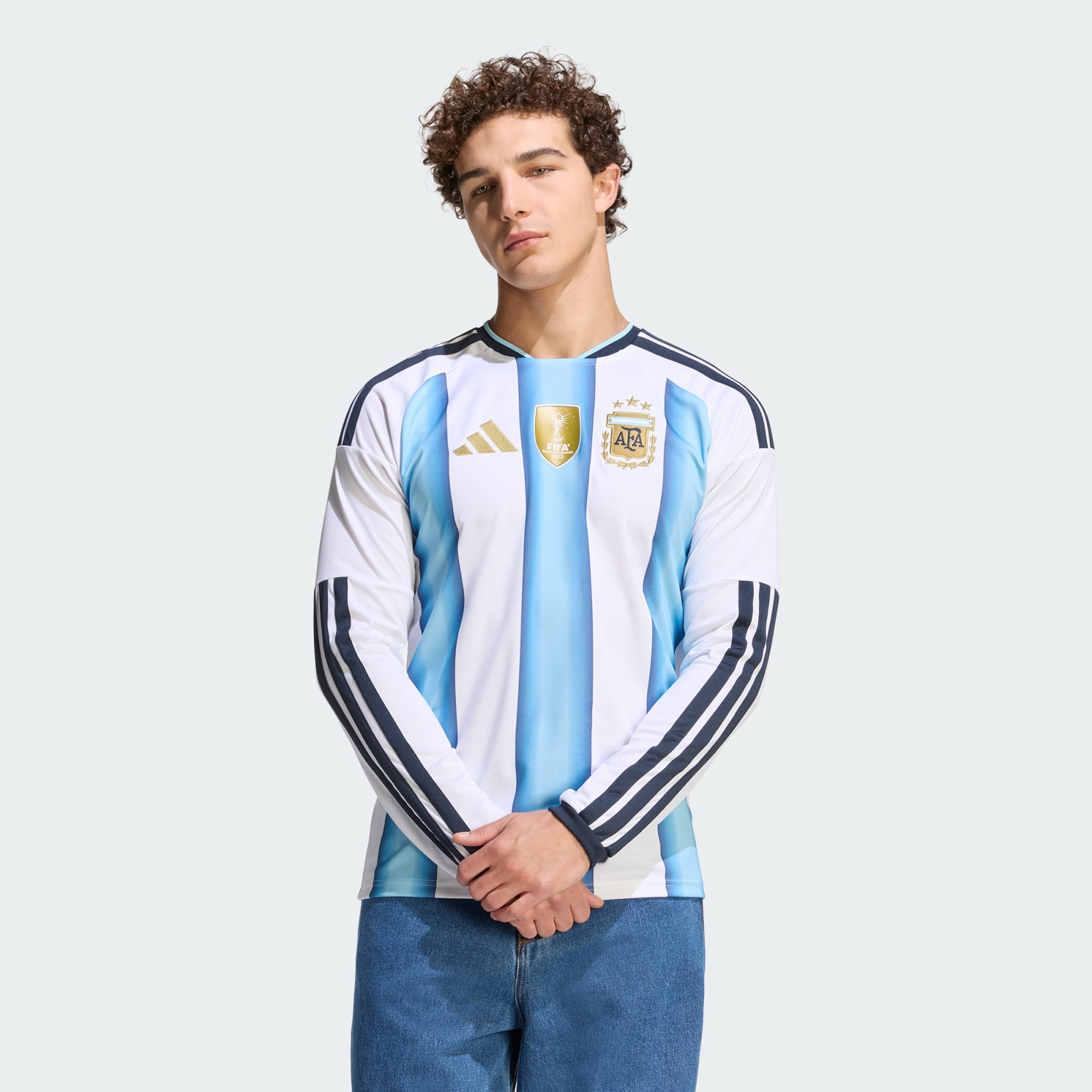 Argentina 26 Home Long Sleeve Jersey