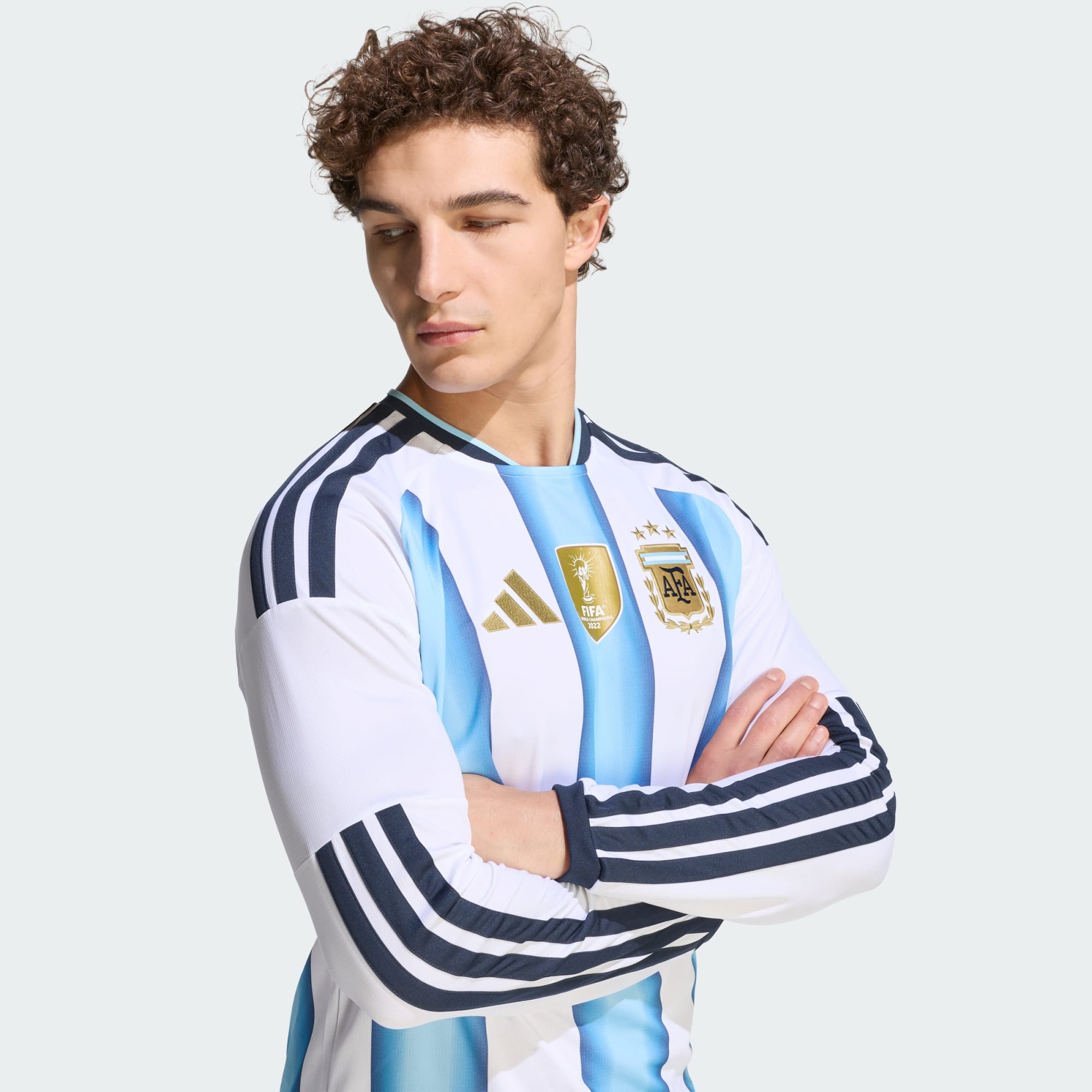 Argentina 26 Home Long Sleeve Jersey