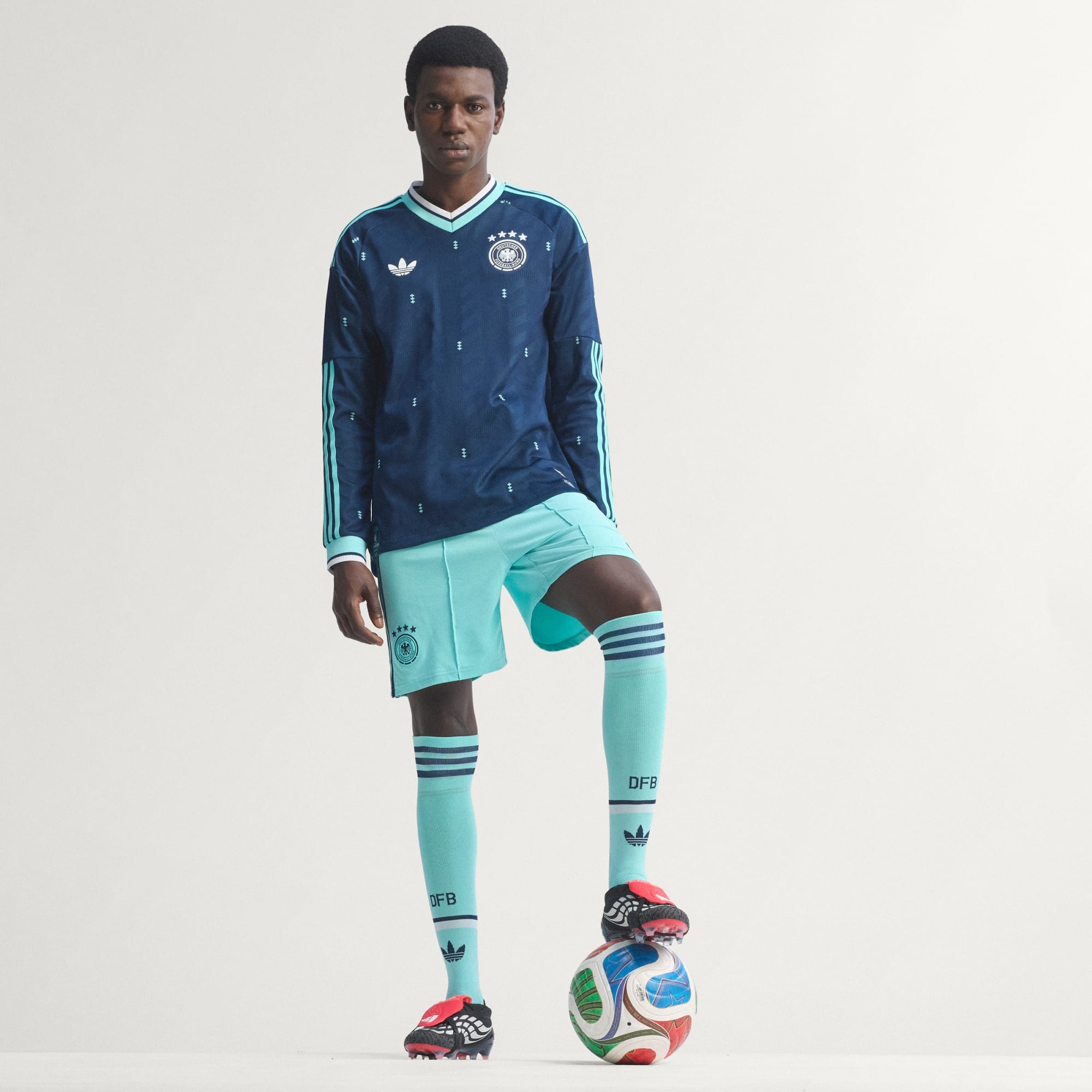 Germany 26 Away Authentic Long Sleeve Jersey