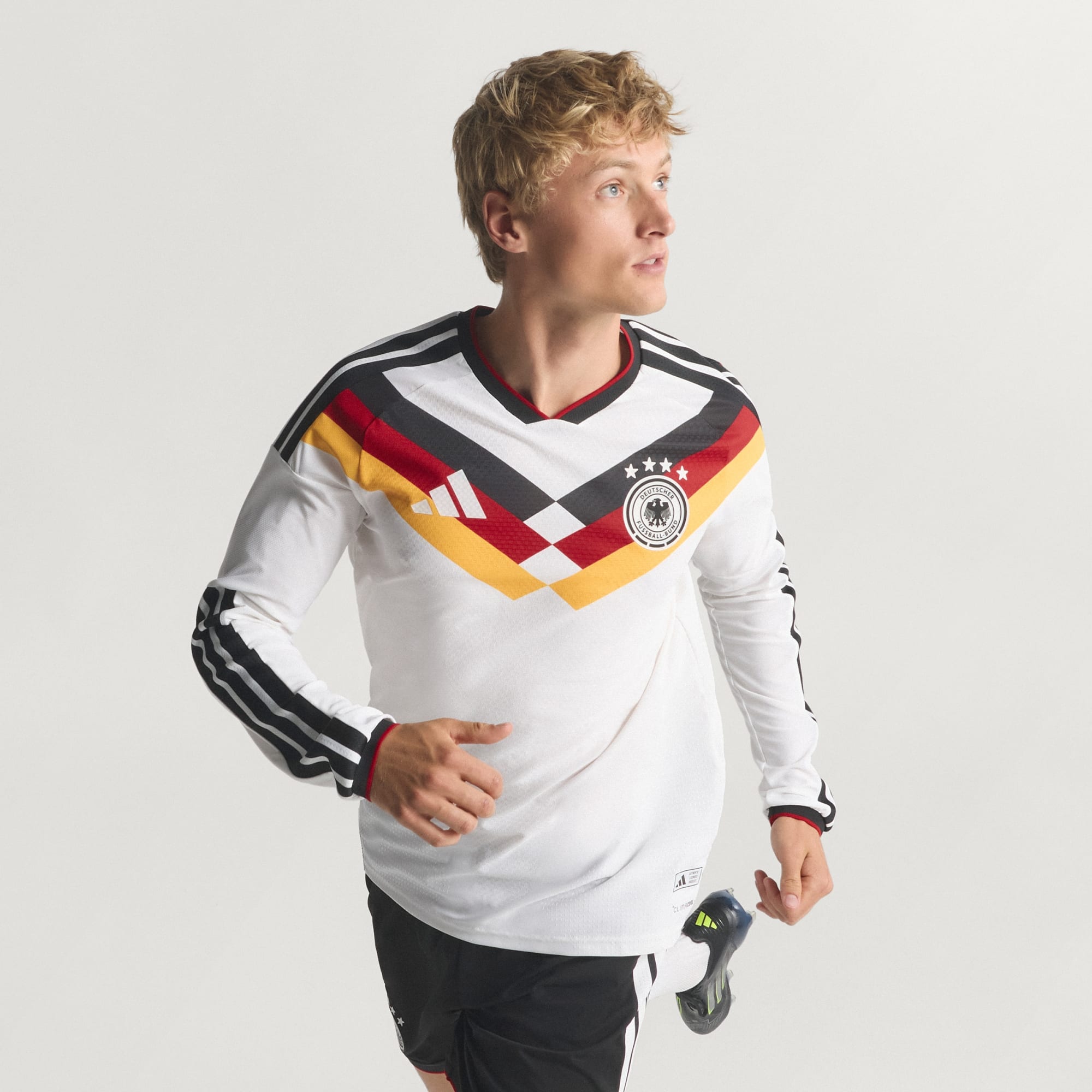 Germany 26 Home Authentic Long Sleeve Jersey