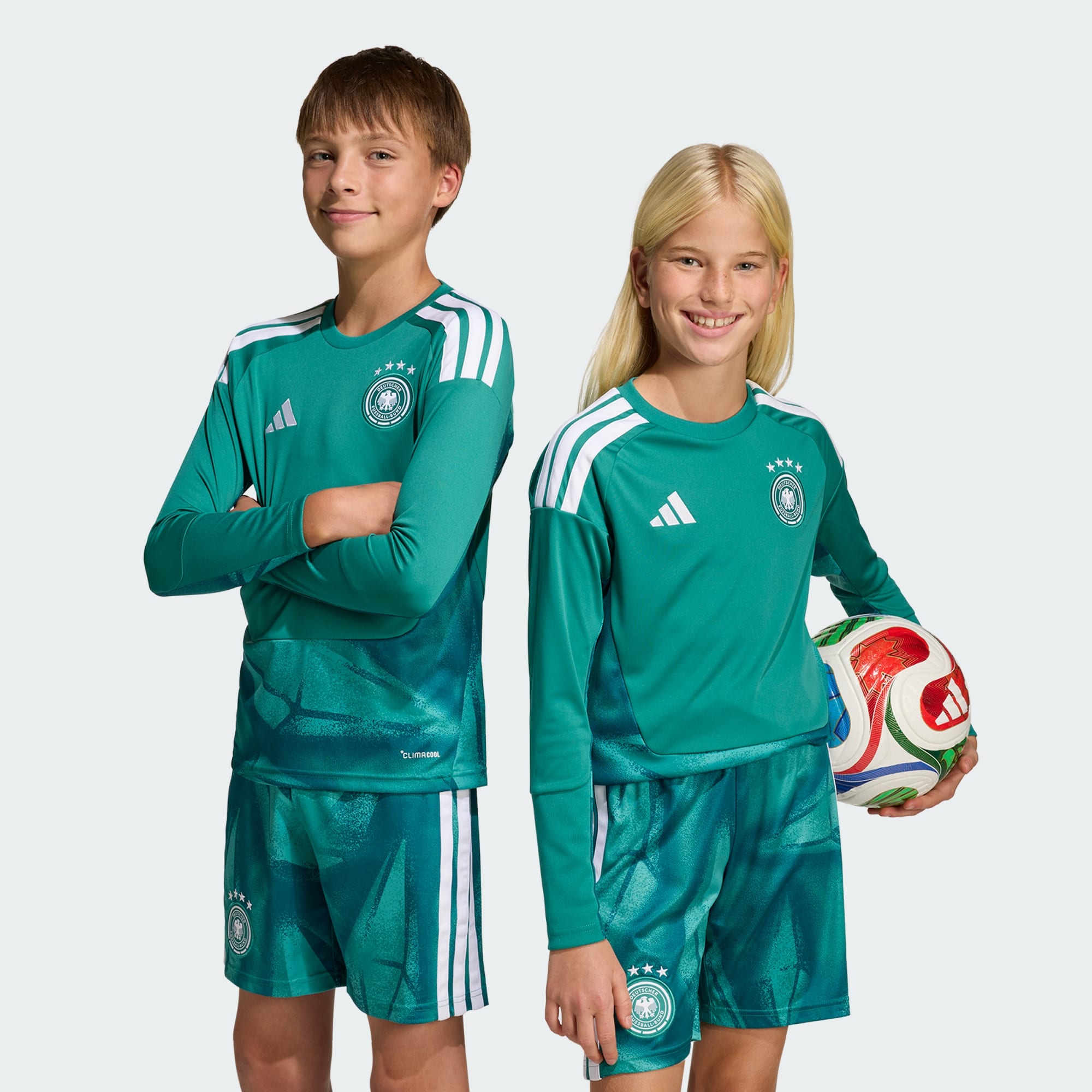Germany 26 Home Goalkeeper Kids Long Sleeve Jersey