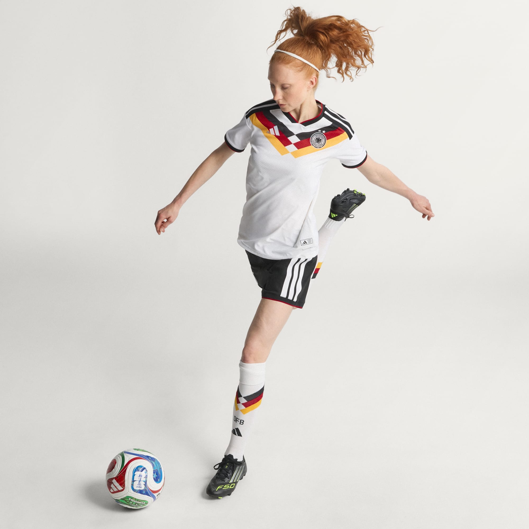 Germany 26 Women's Team Home Authentic Jersey