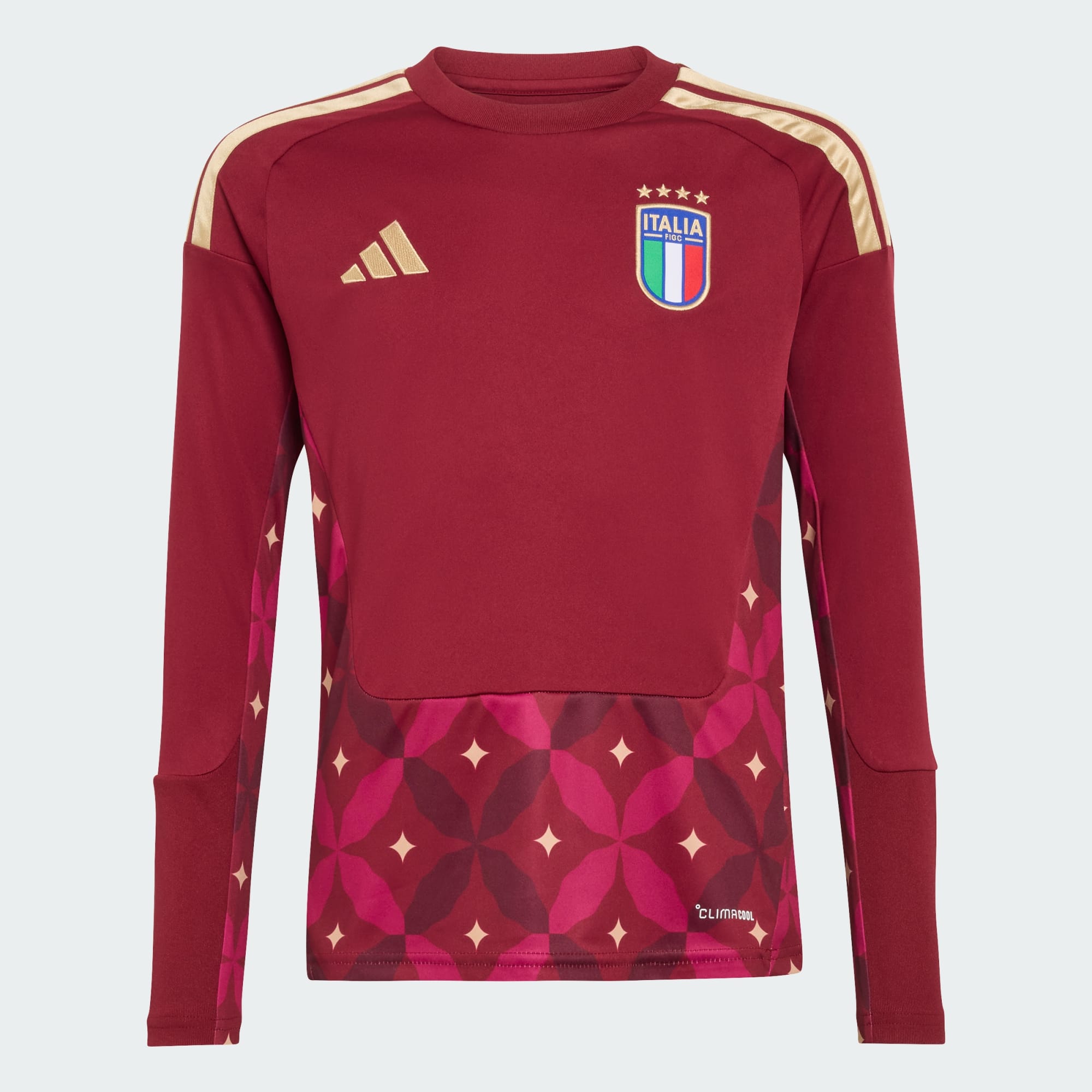 Italy 26 Home Goalkeeper Kids Long Sleeve Jersey