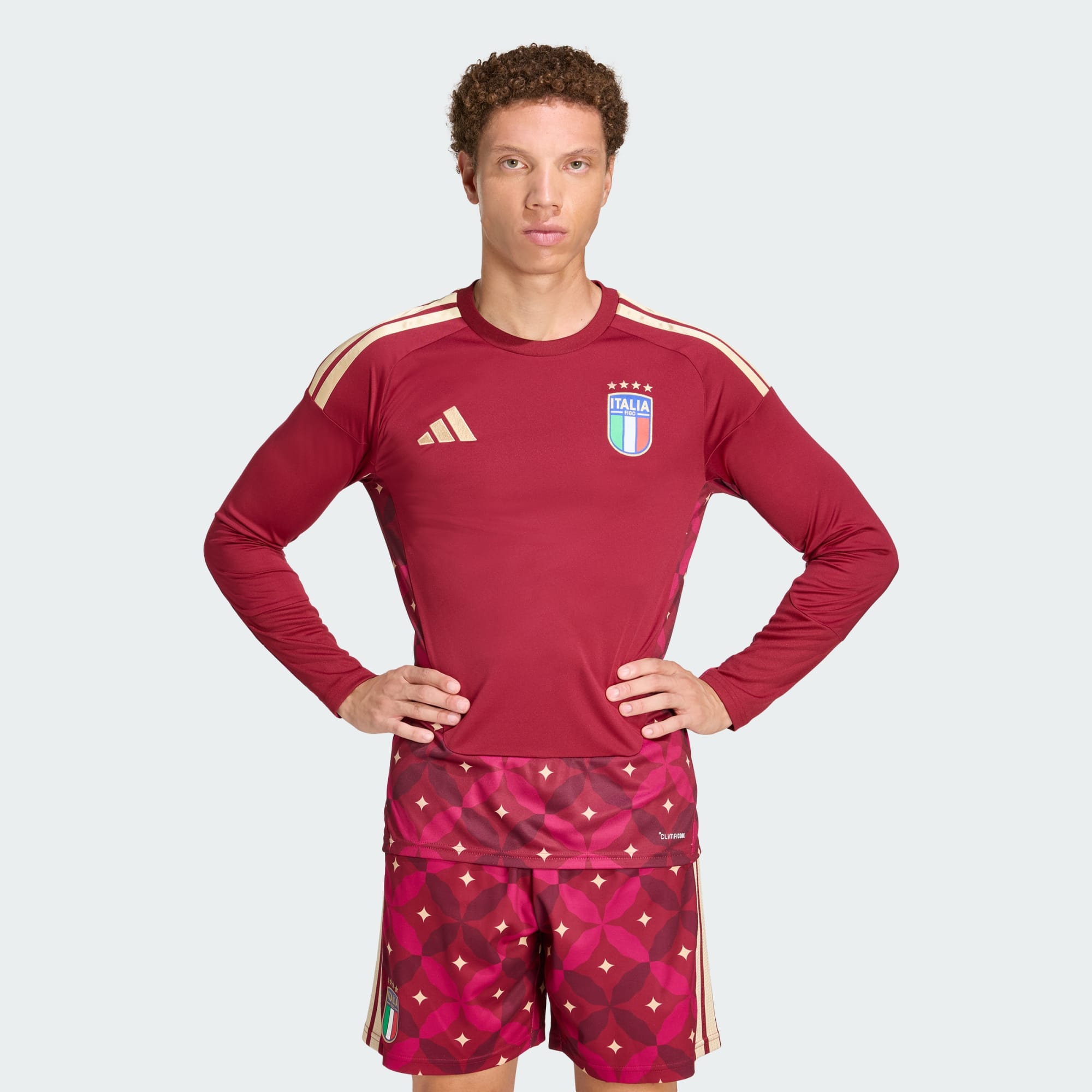 Italy 26 Home Goalkeeper Long Sleeve Jersey