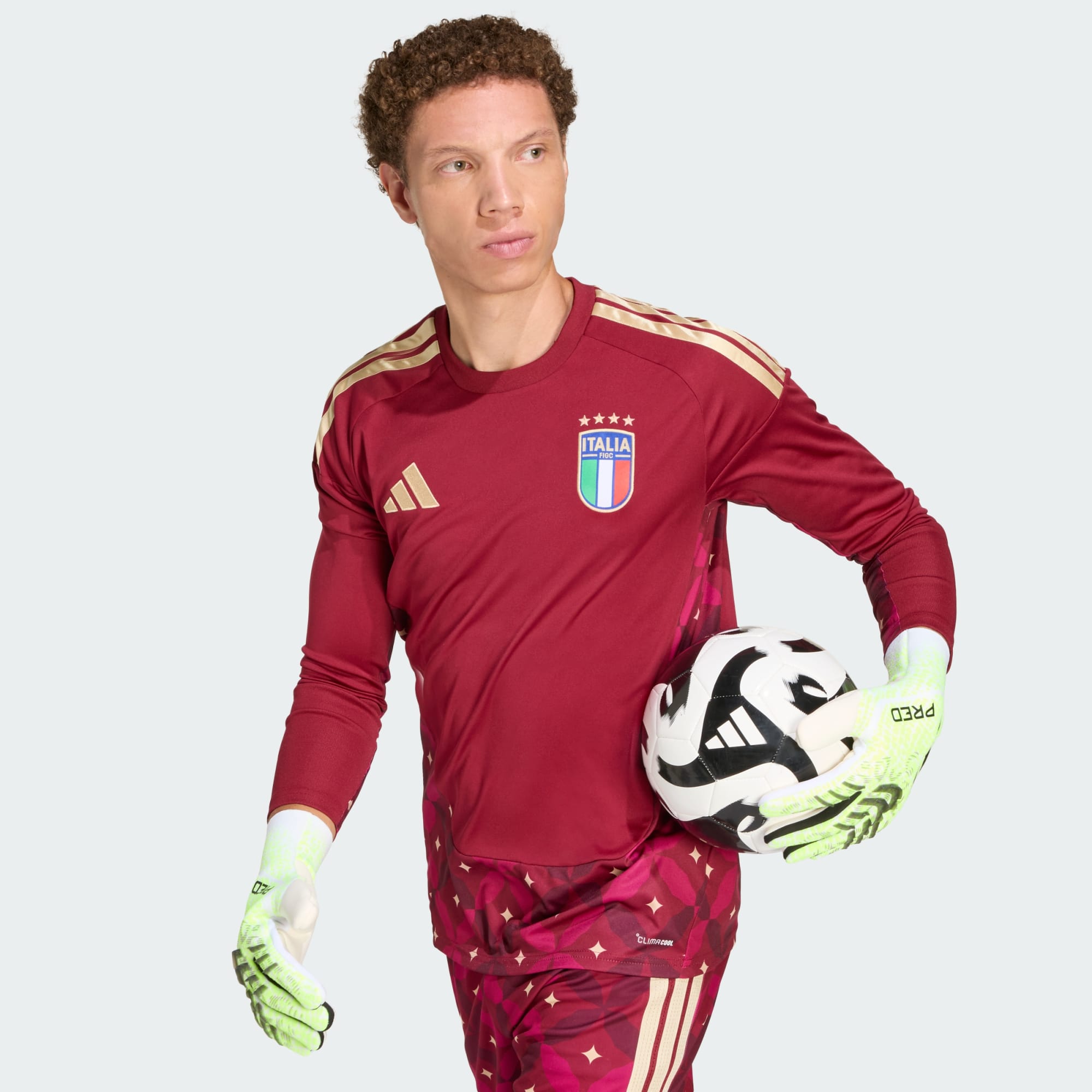 Italy 26 Home Goalkeeper Long Sleeve Jersey