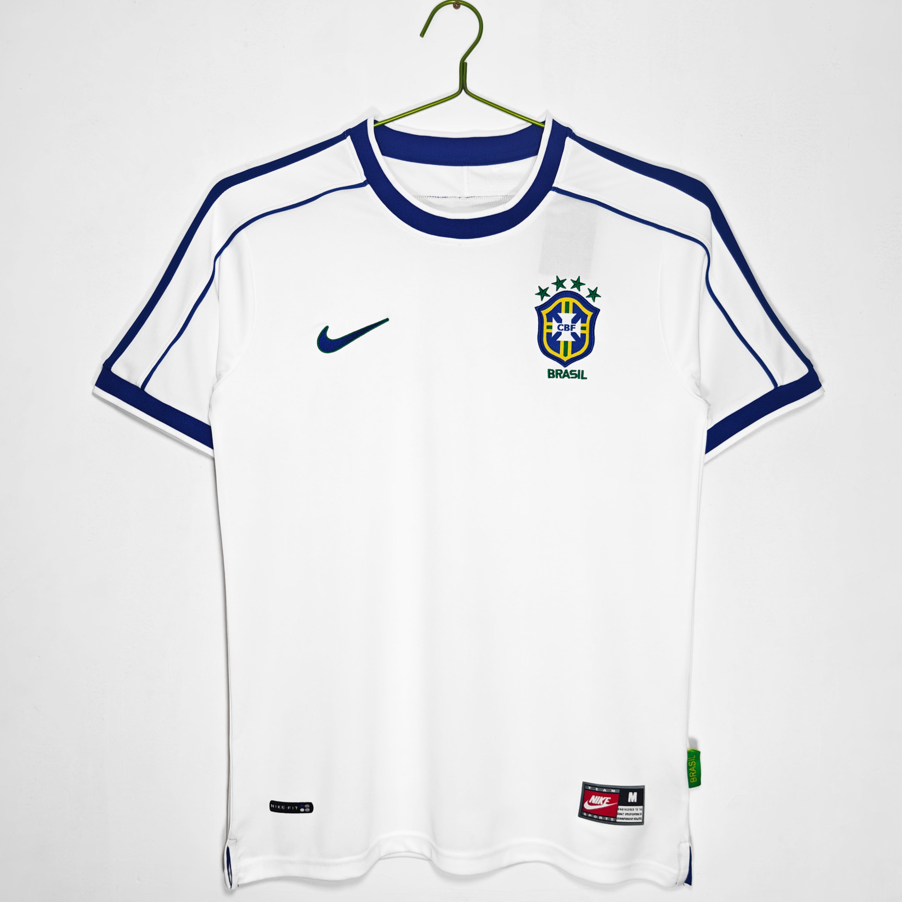 PSG 2001/02 Home Retro Football Shirt - Navy Nike classic football shirt front view