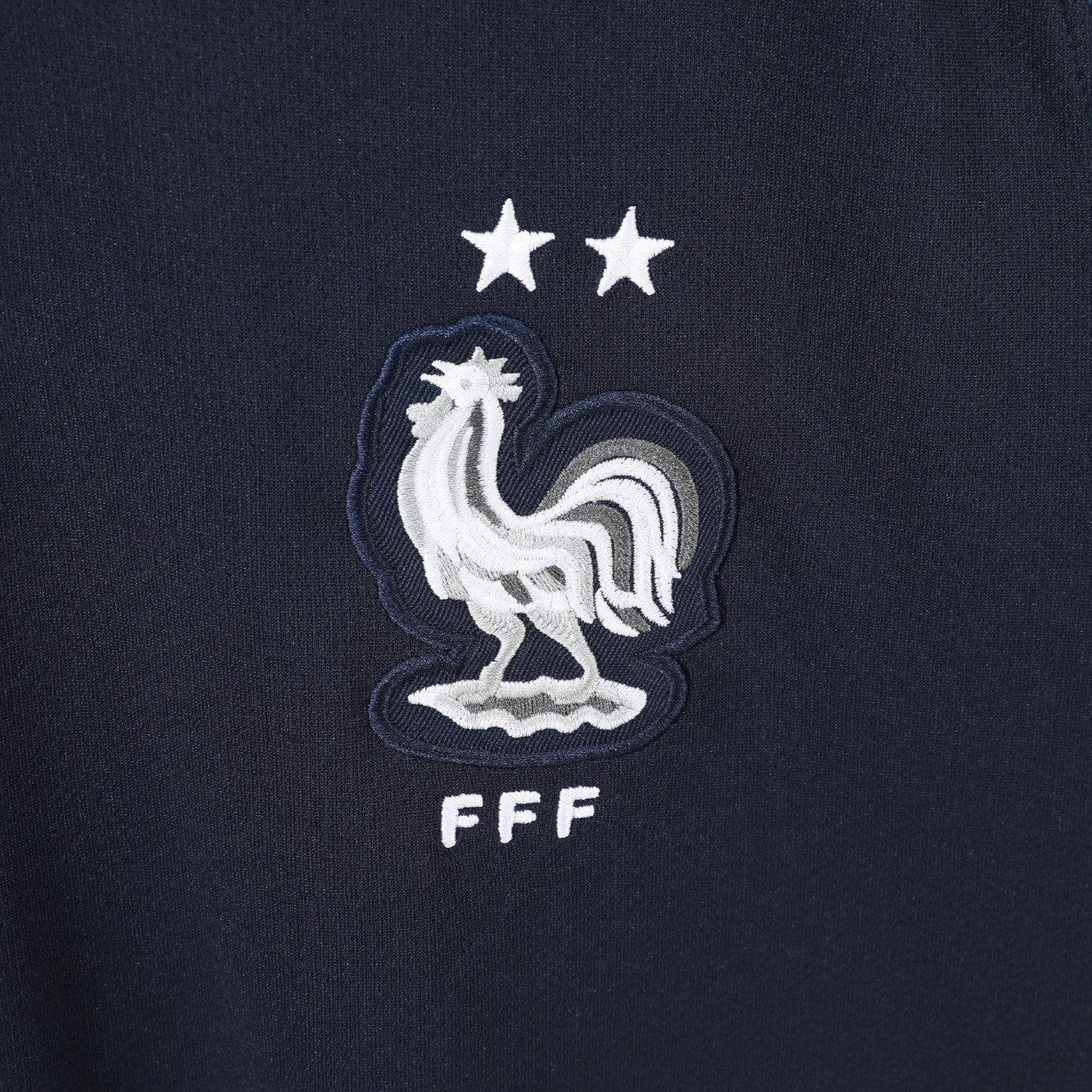PSG 2001/02 Home Retro Football Shirt - close up details of Navy Nike retro kit
