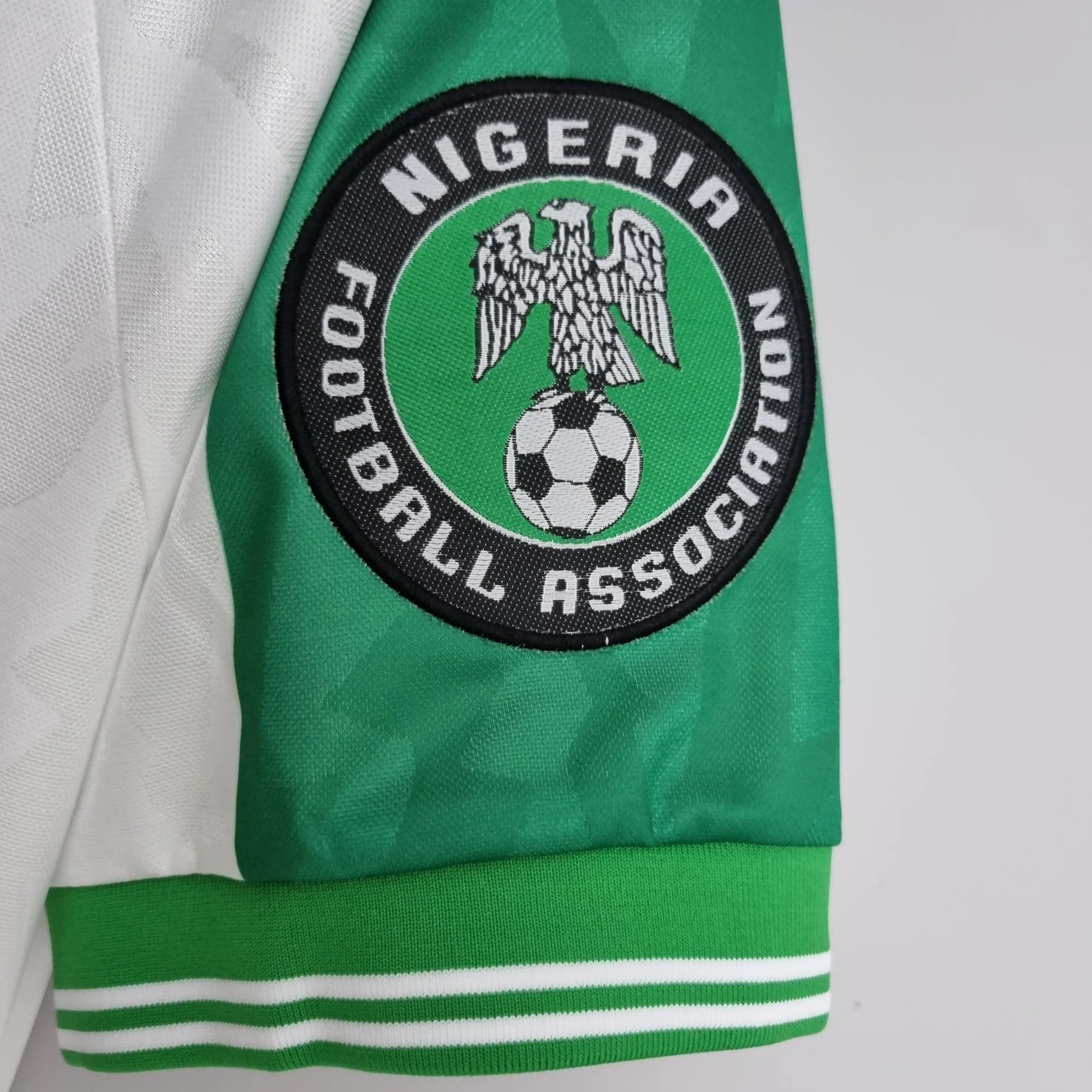 PSG 2001/02 Home Retro Football Shirt - close up details of Navy Nike retro kit