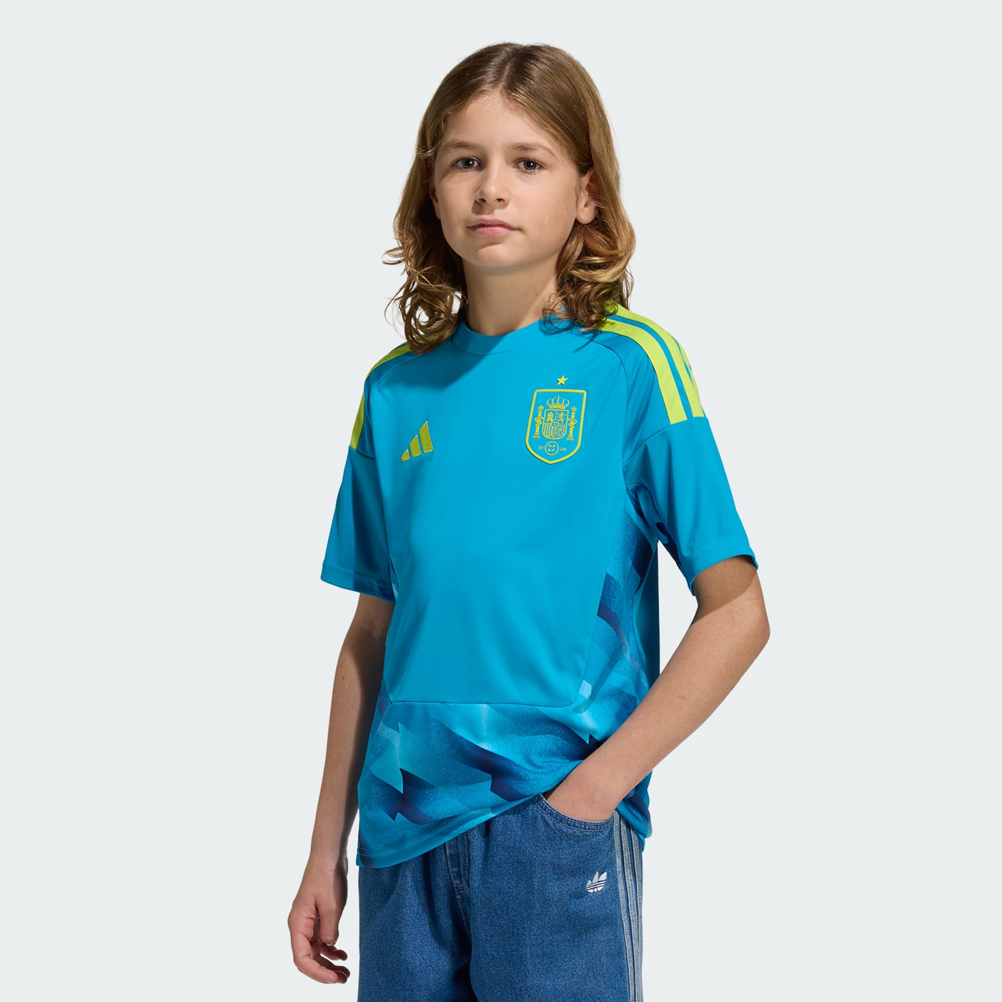 Spain 26 Home Kids Goalkeeper Jersey