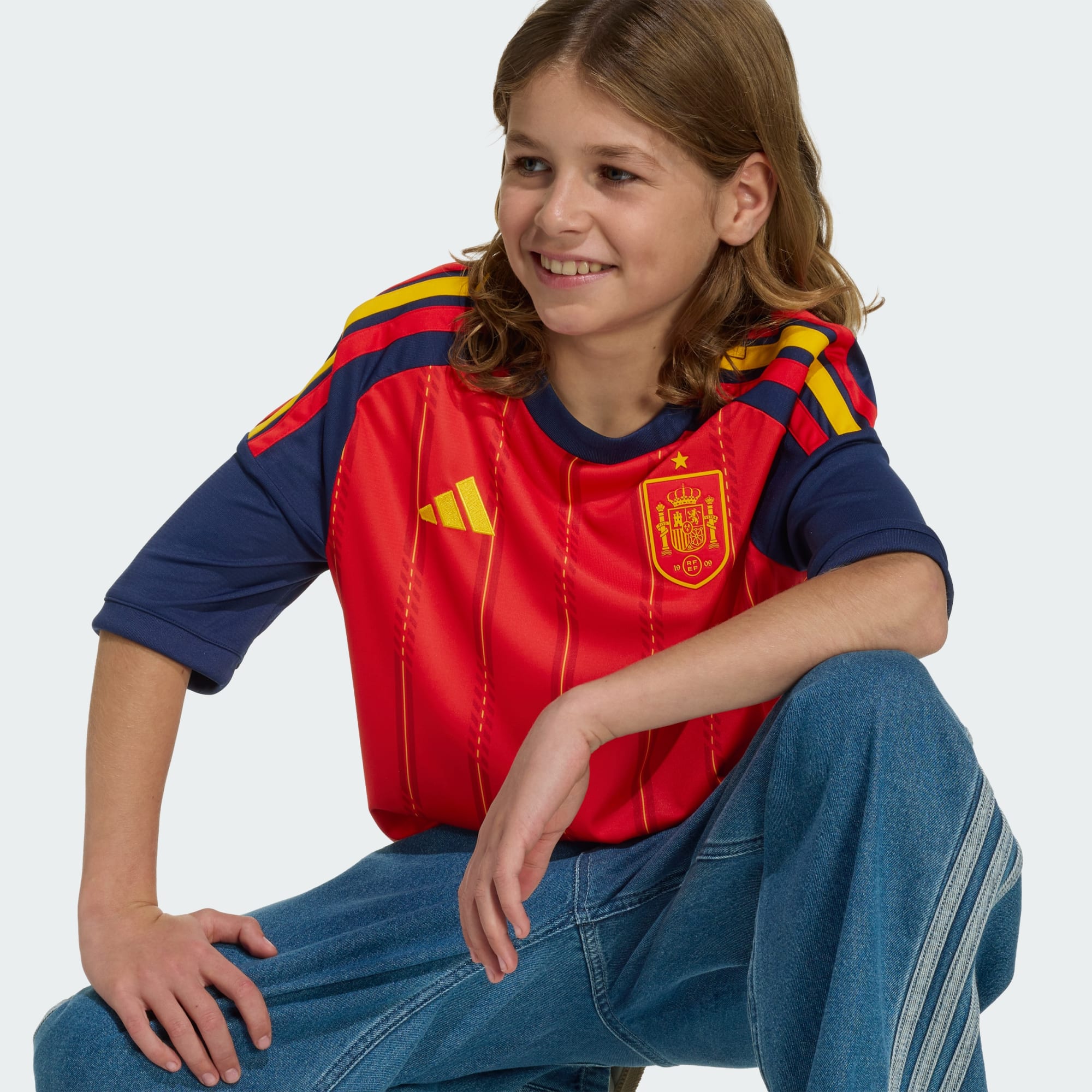 Spain 26 Home Youth Jersey