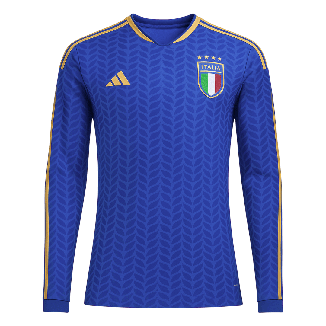 Italy Home Long Sleeve Soccer Jersey 2026