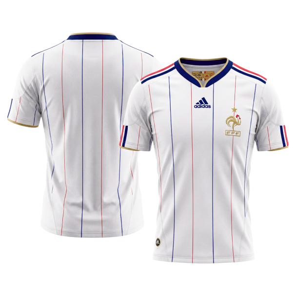 Retro 2010 France Away Soccer Jersey