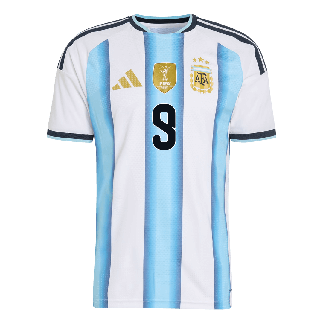 J.ÁLVAREZ #9 Argentina Home Soccer Jersey 2026 Player Version
