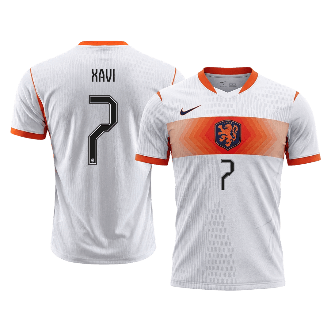 XAVI #7 Netherlands Away Soccer Jersey 2026 Player Version