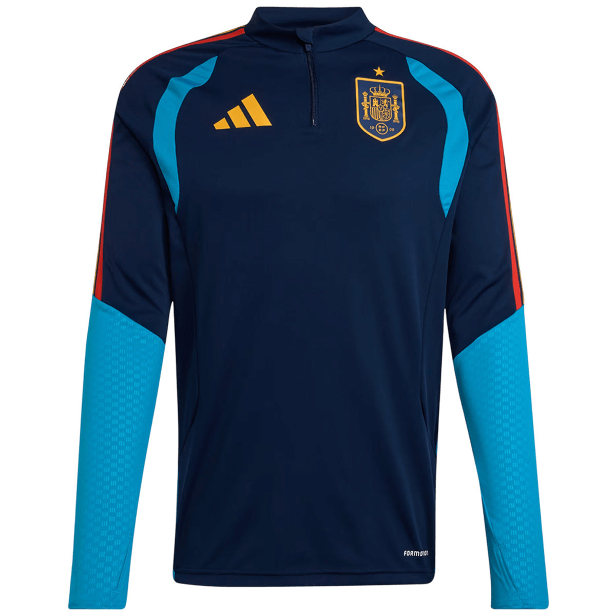 Kids Spain Zipper Sweatshirt Soccer Kit (Top + Pants) Navy 2026