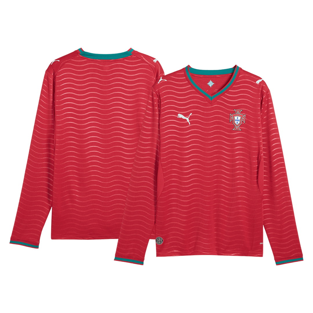 Portugal Home Long Sleeve Soccer Jersey 2026