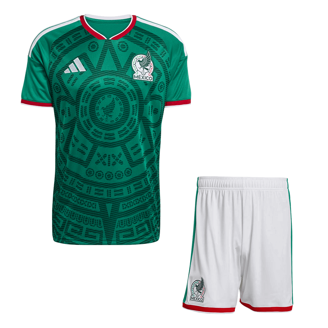 Mexico Home Soccer Jersey Kit(Jersey+Shorts) 2026