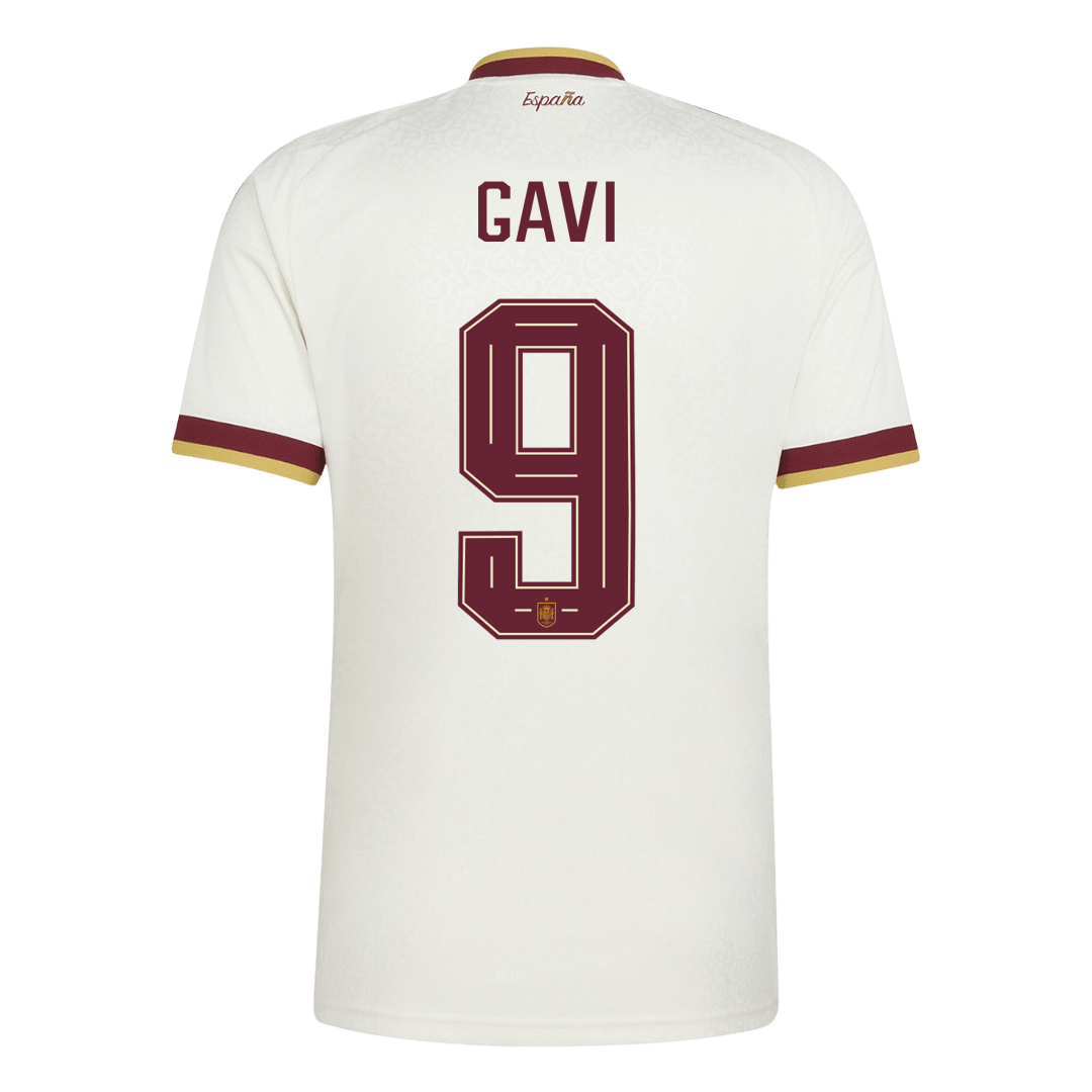 GAVI #9 Spain Away Soccer Jersey 2026