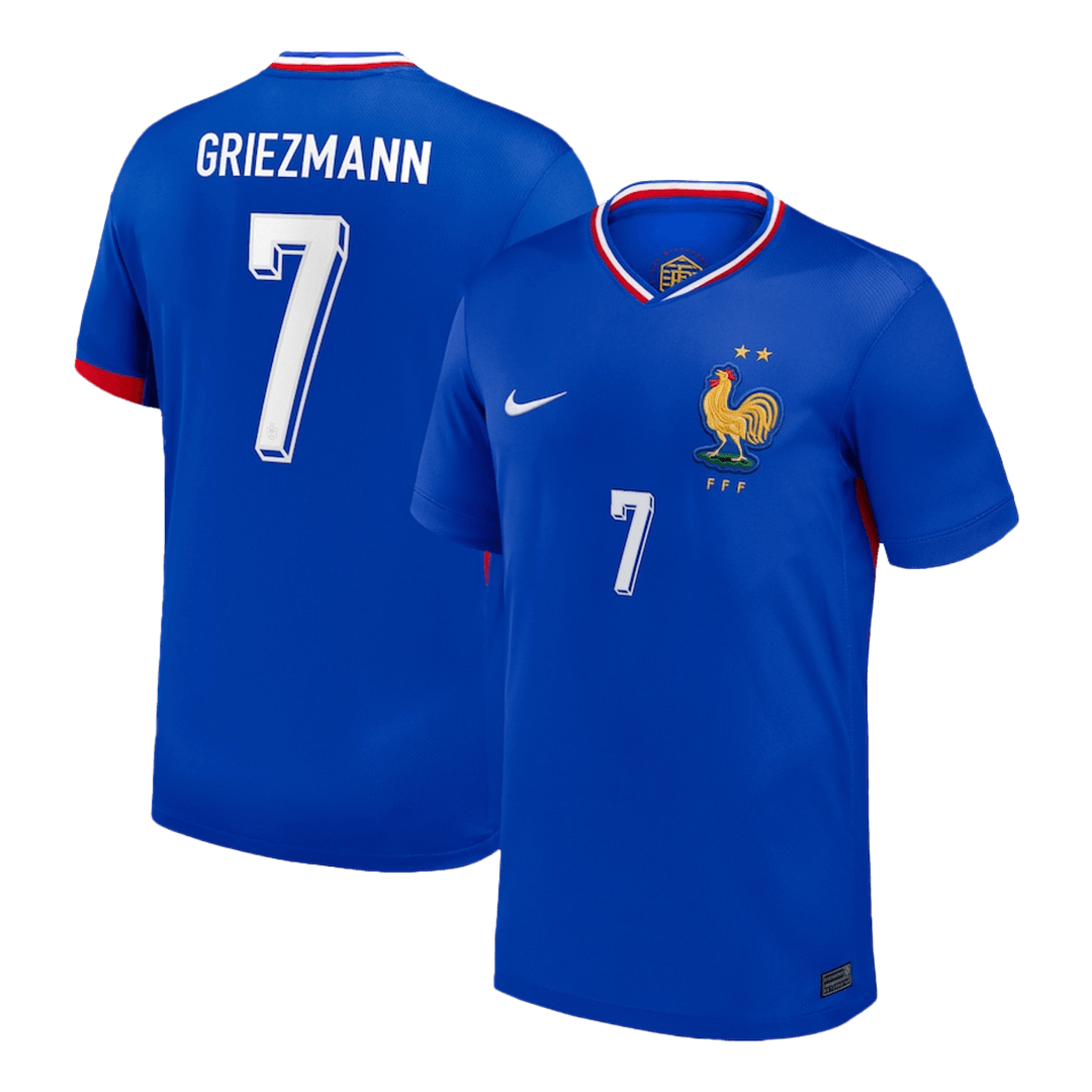 GRIEZMANN #7 France Home Soccer Jersey Euro