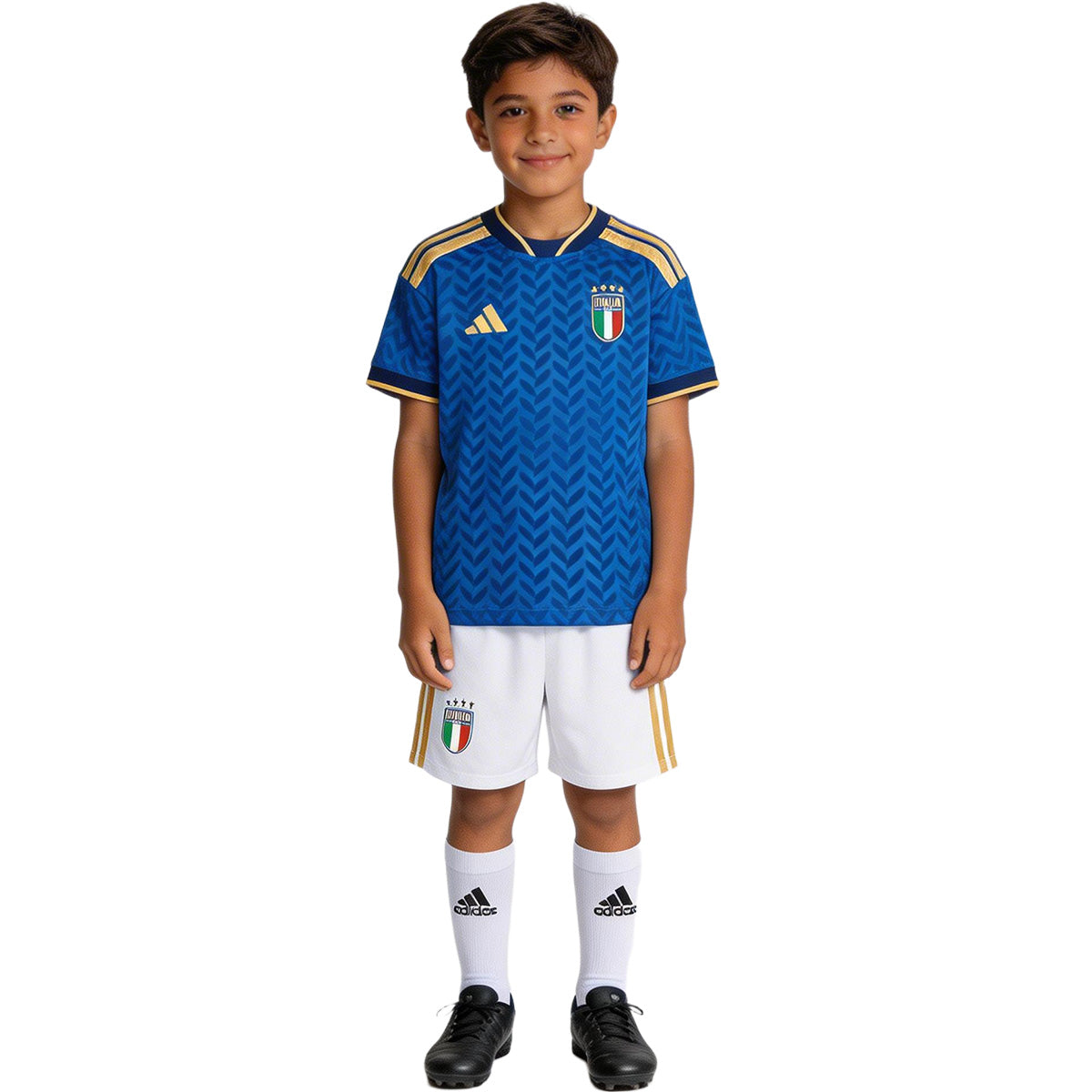 Kids Italy Home Full Soccer Kit 2026 World Cup Jersey