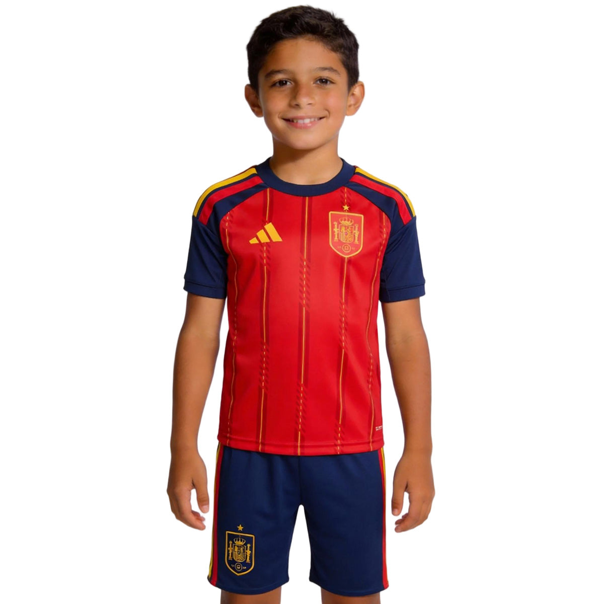 Kids Spain Home Soccer Kit 2026 World Cup Jersey