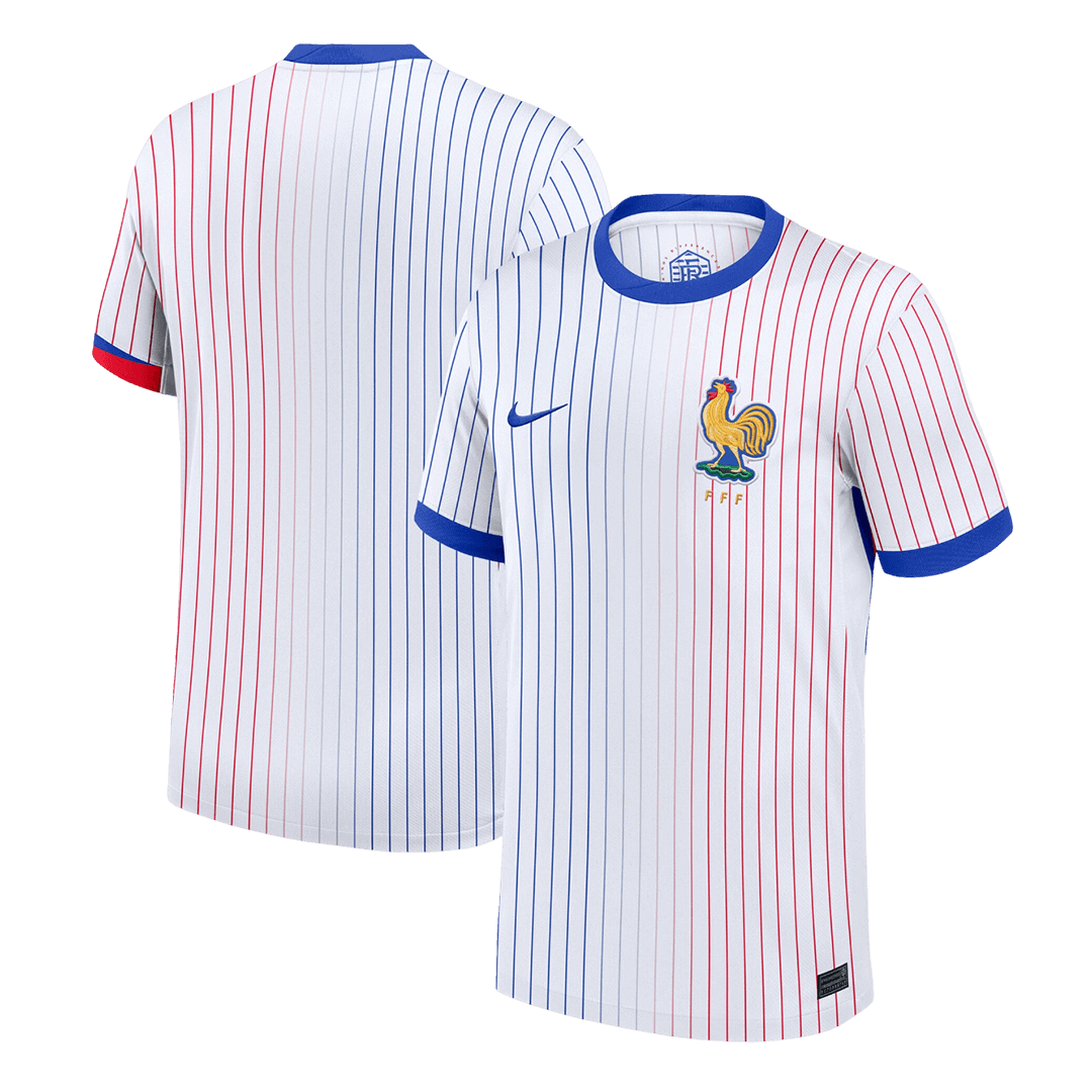 France Away Soccer Jersey Euro